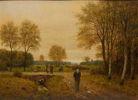 Landscape with the portrait of Fritz Fröhlich