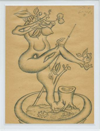 Female nude as a tree