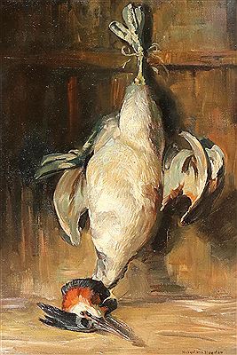 Jagdtrophäe. Hängender Haubentaucher by Hubert Von Heyden - Auction record, sale price, and art valuation. Compare with similar artists and explore comparable artworks.