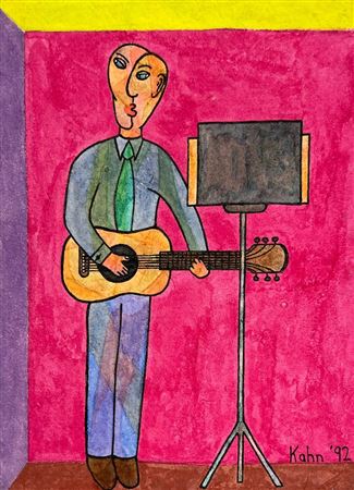 "MAN WITH GUITAR" GRATEFUL DEAD