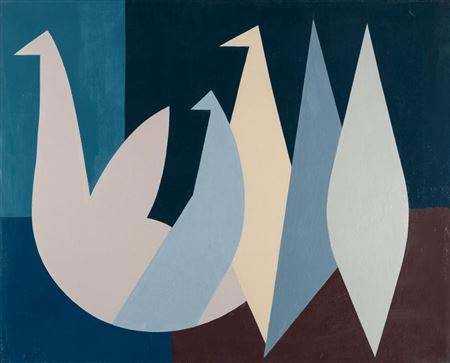 Sample artwork by Theodor Werner (1886 - 1969), known for abstract painting - View similar artists and auction records