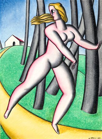 Art Deco Woman (Escaping Nymph), 1933 by Sandor A Toth - Auction record, sale price, and art valuation. Compare with similar artists and explore comparable artworks.