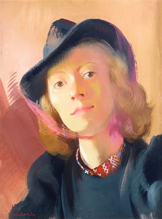 Woman in a Hat, c. 1940