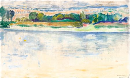 The Banks of the Danube at Nyergesújfalu, c. 1908