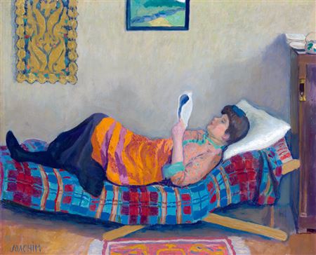 Interior with Reading Woman (Siesta), c. 1912