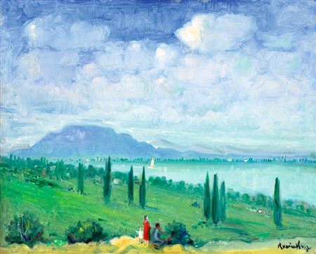 View of Lake Balaton from Keszthely (Badacsony)