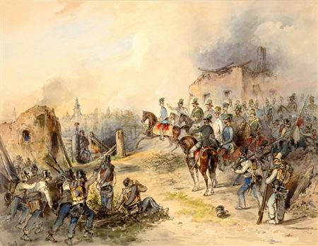 The Battle of Gyor, 1851
