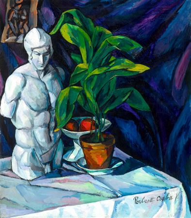 Still Life with Matisse Painting and Statue (Still Life with Statue)