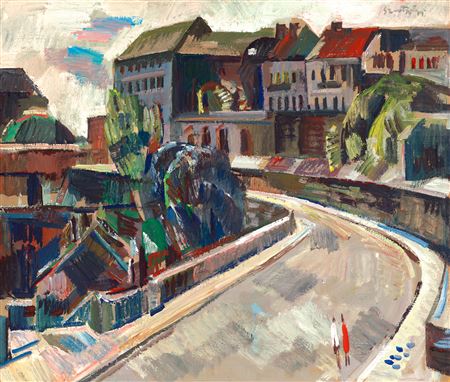 Buda Castle (Hunyadi János Street) by Kornel Szentgyorgyi - Auction record, sale price, and art valuation. Compare with similar artists and explore comparable artworks.