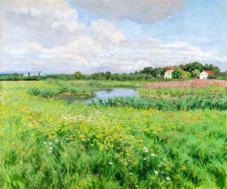 Meadow in Spring, 1910s by Oszkar Glatz - Auction record, sale price, and art valuation. Compare with similar artists and explore comparable artworks.