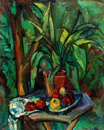 Still-Life in the Spring Garden, 1920s by Margit Graber - Auction record, sale price, and art valuation. Compare with similar artists and explore comparable artworks.