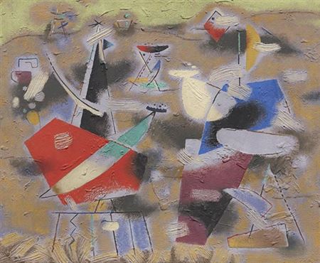 Rural Composition (Violet Image), 1948.