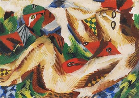 Reclining, 1943.