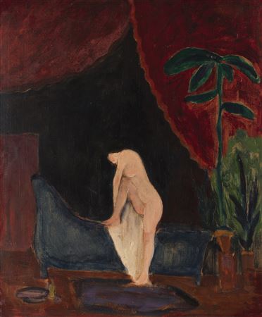 After the bath , 1910.