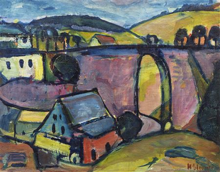 Viaduct near Monschau , 1912.