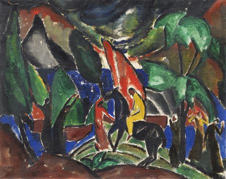The Desired One , 1916. by Josef Eberz - Auction record, sale price, and art valuation. Compare with similar artists and explore comparable artworks.