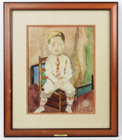 Portrait of Boy with Tie