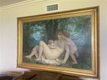 Mother and two young sons by Modeste Carlier - Auction record, sale price, and art valuation. Compare with similar artists and explore comparable artworks.