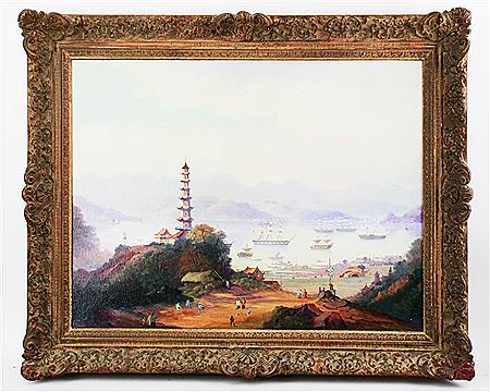 CHINA TRADING POST SCENE