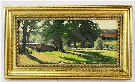 LANDSCAPE WITH STONE WALL