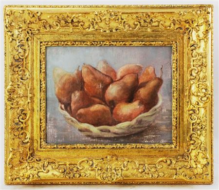 Still life of pears