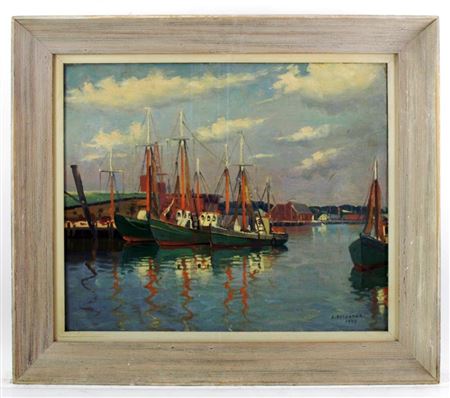 Gloucester Harbor scene
