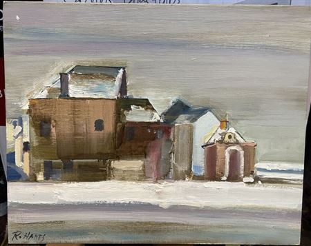 Snowy hamlet
