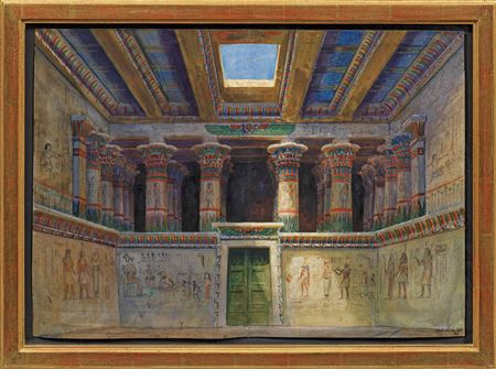 View of an Egyptian temple