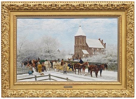 Winter peasant wedding in East Prussia (Warmia-Masuria)