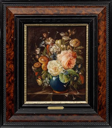 Bouquet of flowers with insects