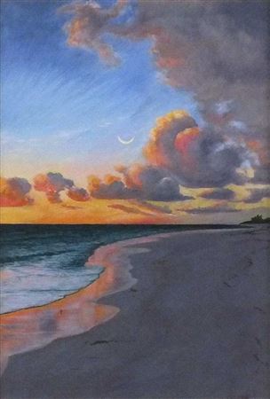 SEASCAPE WITH MOON
