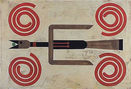 Bird & 4 Spirals by Peter Fox - Auction record, sale price, and art valuation. Compare with similar artists and explore comparable artworks.
