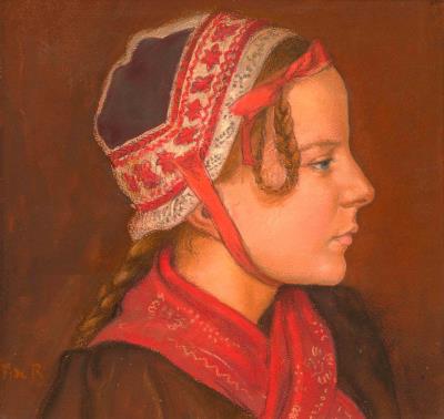 Portrait de jeune valaisanne by Francois De Ribeaupierre - Auction record, sale price, and art valuation. Compare with similar artists and explore comparable artworks.