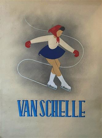 Poster project for the Van Schelle ice rink in Brussels