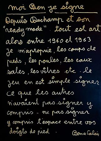 "Moi Ben je signe..."