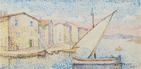 Sailboat in the harbor