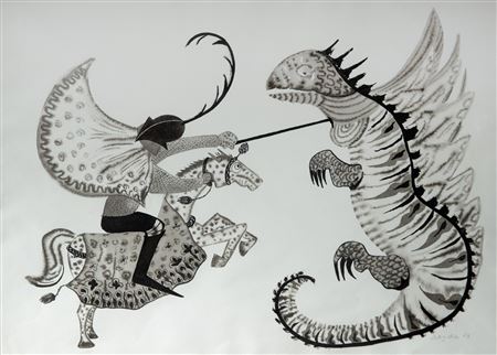 Saint George by Gerda Brentani - Auction record, sale price, and art valuation. Compare with similar artists and explore comparable artworks.