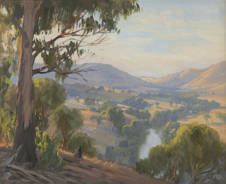 Goulburn Valley by Ernest William Buckmaster - Auction record, sale price, and art valuation. Compare with similar artists and explore comparable artworks.