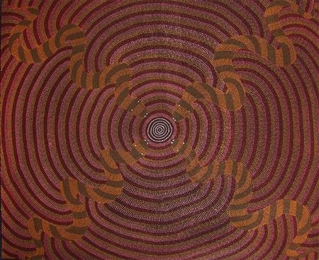 SNAKES by Riley Major Tjangala - Auction record, sale price, and art valuation. Compare with similar artists and explore comparable artworks.