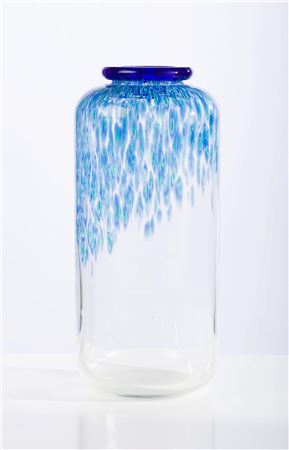 Blue Neverrino Vase for Vistosi