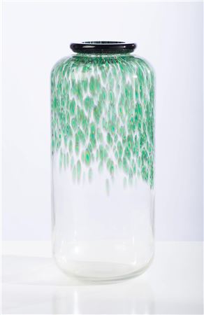 Green Neverrino Vase for Vistosi