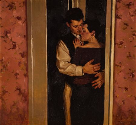 In a Darkened Doorway by Joseph Lorusso - Auction record, sale price, and art valuation. Compare with similar artists and explore comparable artworks.