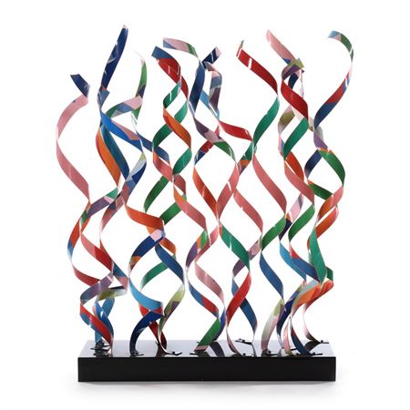 3 ft. Dancing Enamel Ribbons Sculpture