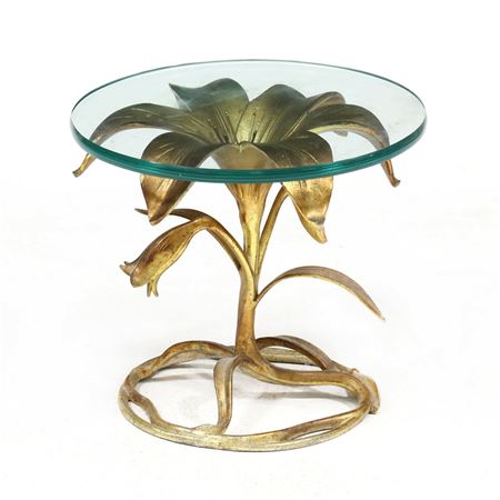 Gilt Lily Side Table