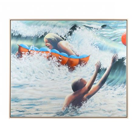 Breakers (Red Ball) by Maud Florance Gatewood - Auction record, sale price, and art valuation. Compare with similar artists and explore comparable artworks.