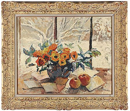 Still Life with a Snowy View