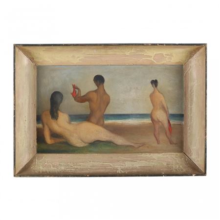 Bathers with Fish