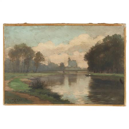 Sample artwork by Albert Marks (1870 - 1941), known for painting - View similar artists and auction records