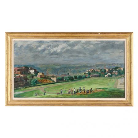 W.P.A. Workers Grading Playground by Francis Speight - Auction record, sale price, and art valuation. Compare with similar artists and explore comparable artworks.