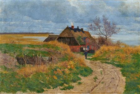 Lonely fishing house (fishing house on the Bodden)